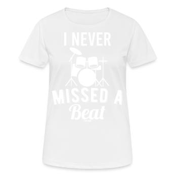 Musicians drum the drums - Women's Breathable T-Shirt - white - Front - AI Model Female 172 dark (172cm)