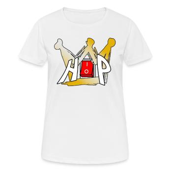 Hip hop rap rapper rapping - Women's Breathable T-Shirt - white - Front - AI Model Female 172 dark (172cm)