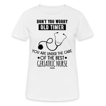 Retirement home nursing home carer - Women's Breathable T-Shirt - white - Front - AI Model Female 172 dark (172cm)