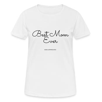Beste Mutter aller Zeiten - Sohn genehmigt - Frauen T-Shirt atmungsaktiv - Weiß - Vorne - AI Model Female 172 dark (172cm)