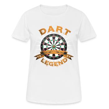 Jeu de fléchettes avec fléchettes - T-shirt respirant Femme - blanc - Devant - AI Model Female 172 dark (172cm)