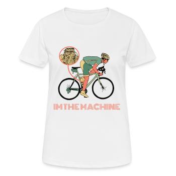 Bike Mtb Mountain Bike Biker Bike Downhill Bike - Women's Breathable T-Shirt - white - Front - AI Model Female 172 dark (172cm)