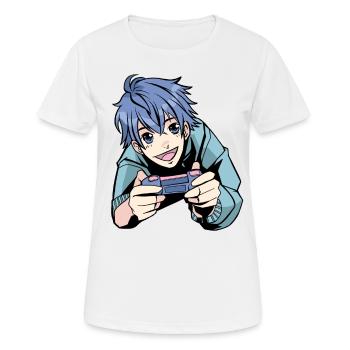 Brawlen Play Brawl Gamer Gaming Game - Women's Breathable T-Shirt - white - Front - AI Model Female 172 dark (172cm)
