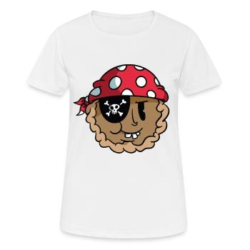 Pirates pirates enfants capitaine - T-shirt respirant Femme - blanc - Devant - AI Model Female 172 dark (172cm)