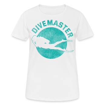 Scuba Diving Diver Vintage - T-shirt respirant Femme - blanc - Devant - AI Model Female 172 dark (172cm)