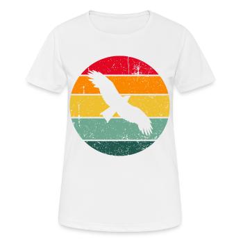 Vintage Retro Bird Bird Cadeau Mignon - T-shirt respirant Femme - blanc - Devant - AI Model Female 172 dark (172cm)