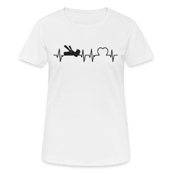Massothérapeute agréé Thérapie - T-shirt respirant Femme - blanc - Devant - AI Model Female 172 dark (172cm)