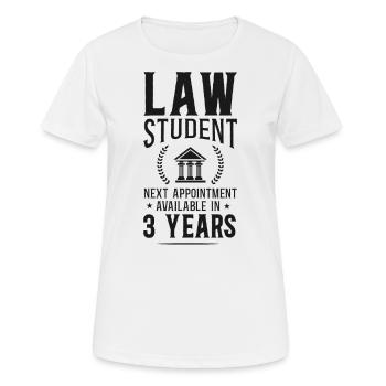 Young Lawyer Attorney Law Law - Women's Breathable T-Shirt - white - Front - AI Model Female 172 dark (172cm)