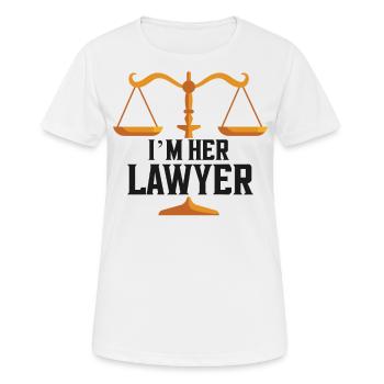 Young Lawyer Attorney Law Client - Women's Breathable T-Shirt - white - Front - AI Model Female 172 dark (172cm)