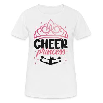 Cheer Cheerleading Cheer Princesse - T-shirt respirant Femme - blanc - Devant - AI Model Female 172 dark (172cm)