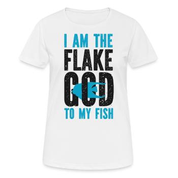 Saltwater Aquarium I Am The Flake - Women's Breathable T-Shirt - white - Front - AI Model Female 172 dark (172cm)