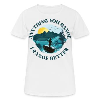 Canoë Canoë Tout ce que vous Canoë - T-shirt respirant Femme - blanc - Devant - AI Model Female 172 dark (172cm)