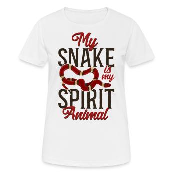 Serpent Serpent Mon Serpent Est Mon Serpent - T-shirt respirant Femme - blanc - Devant - AI Model Female 172 dark (172cm)