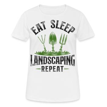 Landscaper Landscaping Landscape - Women's Breathable T-Shirt - white - Front - AI Model Female 172 dark (172cm)