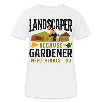 Landscaper Landscaping Landscape - Women's Breathable T-Shirt - white - Front - AI Model Female 172 dark (172cm)