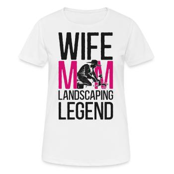 Landscaper Landscaping Landscape - Women's Breathable T-Shirt - white - Front - AI Model Female 172 dark (172cm)