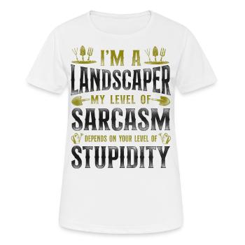Landscaper Landscaping Landscape - Women's Breathable T-Shirt - white - Front - AI Model Female 172 dark (172cm)