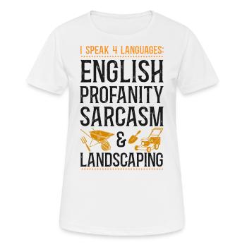 Landscaper Landscaping Landscape - Women's Breathable T-Shirt - white - Front - AI Model Female 172 dark (172cm)