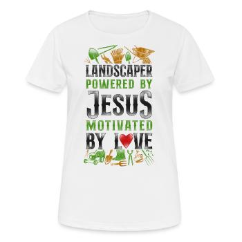 Landscaper Landscaping Landscape - Women's Breathable T-Shirt - white - Front - AI Model Female 172 dark (172cm)