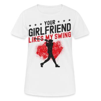 Baseball Fan Batter Vintage Your - Women's Breathable T-Shirt - white - Front - AI Model Female 172 dark (172cm)