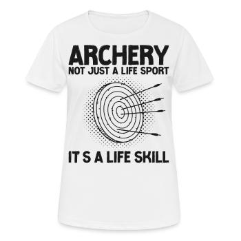 Archery Bow Archer Vintage Target - T-shirt respirant Femme - blanc - Devant - AI Model Female 172 dark (172cm)