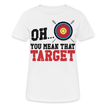 Archery Bow Archer Vintage Target - T-shirt respirant Femme - blanc - Devant - AI Model Female 172 dark (172cm)