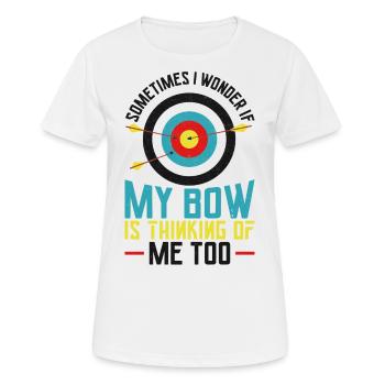Archery Bow Archer Vintage Target - T-shirt respirant Femme - blanc - Devant - AI Model Female 172 dark (172cm)