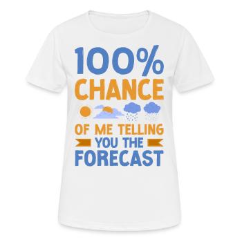 Meteorologist Weather Forecast - Women's Breathable T-Shirt - white - Front - AI Model Female 172 dark (172cm)
