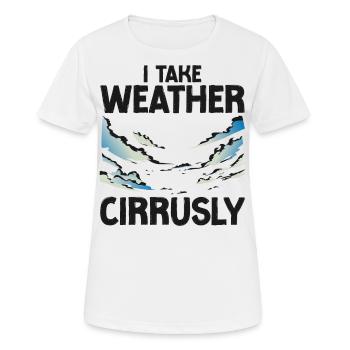 Meteorologist Weather Forecast - Women's Breathable T-Shirt - white - Front - AI Model Female 172 dark (172cm)
