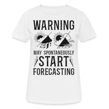 Meteorologist Weather Forecast - Women's Breathable T-Shirt - white - Front - AI Model Female 172 dark (172cm)