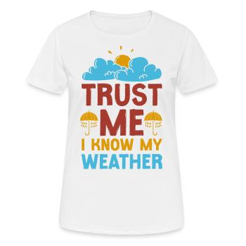 Meteorologist Weather Forecast - Women's Breathable T-Shirt - white - Front - AI Model Female 172 dark (172cm)