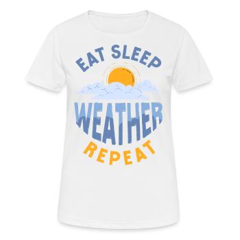 Meteorologist Weather Forecast - Women's Breathable T-Shirt - white - Front - AI Model Female 172 dark (172cm)