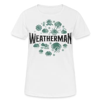 Meteorologist Weather Forecast - Women's Breathable T-Shirt - white - Front - AI Model Female 172 dark (172cm)