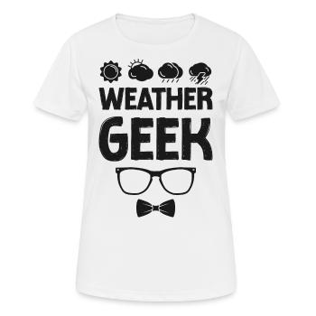 Meteorologist Weather Forecast - Women's Breathable T-Shirt - white - Front - AI Model Female 172 dark (172cm)