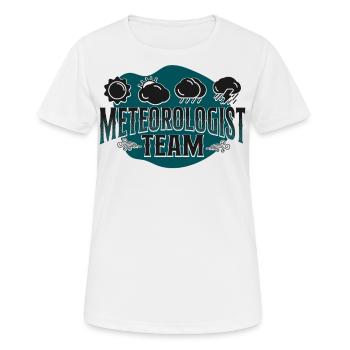 Meteorologist Weather Forecast - Women's Breathable T-Shirt - white - Front - AI Model Female 172 dark (172cm)