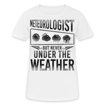 Météorologue Prévisions météorologiques - T-shirt respirant Femme - blanc - Devant - AI Model Female 172 dark (172cm)