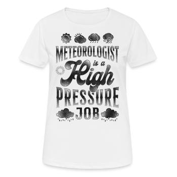 Météorologue Prévisions météorologiques - T-shirt respirant Femme - blanc - Devant - AI Model Female 172 dark (172cm)