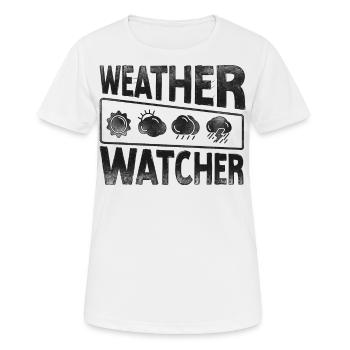 Meteorologist Weather Forecast - Women's Breathable T-Shirt - white - Front - AI Model Female 172 dark (172cm)