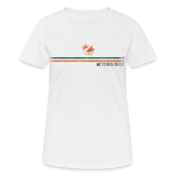 Meteorologist Weather Forecast - Women's Breathable T-Shirt - white - Front - AI Model Female 172 dark (172cm)