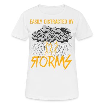 Storm Chaser Hurricane Meteorology - Frauen T-Shirt atmungsaktiv - Weiß - Vorne - AI Model Female 172 dark (172cm)