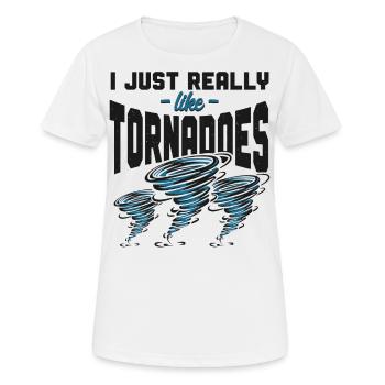 Storm Chaser Hurricane Meteorology - Frauen T-Shirt atmungsaktiv - Weiß - Vorne - AI Model Female 172 dark (172cm)