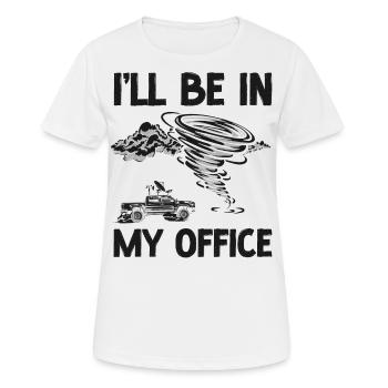 Storm Chaser Hurricane Meteorology - Frauen T-Shirt atmungsaktiv - Weiß - Vorne - AI Model Female 172 dark (172cm)