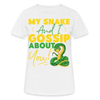 Serpent Serpent Mon Serpent Et Moi - T-shirt respirant Femme - blanc - Devant - AI Model Female 172 dark (172cm)