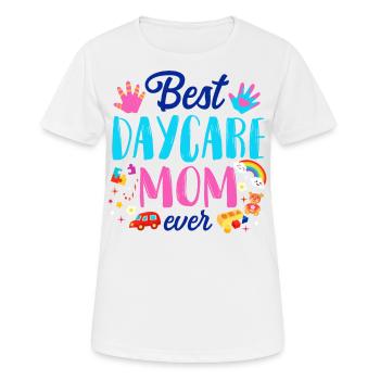 Childcare Daycare Provider Teacher - Women's Breathable T-Shirt - white - Front - AI Model Female 172 dark (172cm)