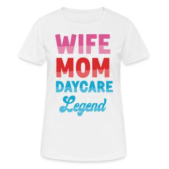 Childcare Daycare Provider Teacher - Women's Breathable T-Shirt - white - Front - AI Model Female 172 dark (172cm)