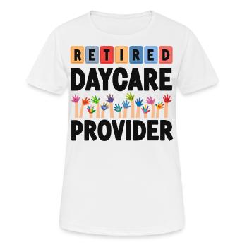 Childcare Daycare Provider Teacher - Women's Breathable T-Shirt - white - Front - AI Model Female 172 dark (172cm)