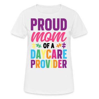 Childcare Daycare Provider Teacher - Women's Breathable T-Shirt - white - Front - AI Model Female 172 dark (172cm)