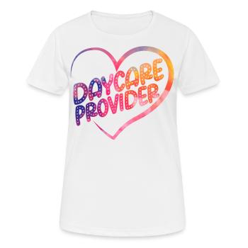 Childcare Daycare Provider Teacher - Women's Breathable T-Shirt - white - Front - AI Model Female 172 dark (172cm)