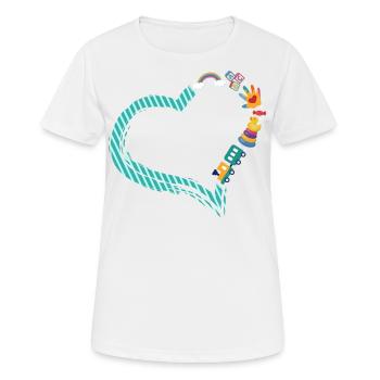 Childcare Daycare Provider Teacher - Women's Breathable T-Shirt - white - Front - AI Model Female 172 dark (172cm)