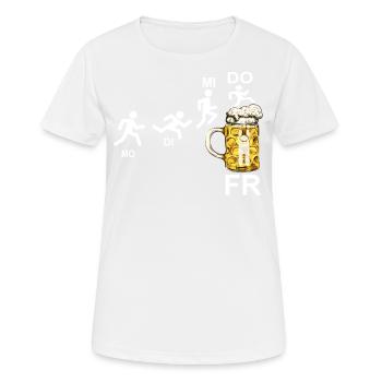 Woche Bier Trinken Saufen Party - Frauen T-Shirt atmungsaktiv - Weiß - Vorne - AI Model Female 172 dark (172cm)